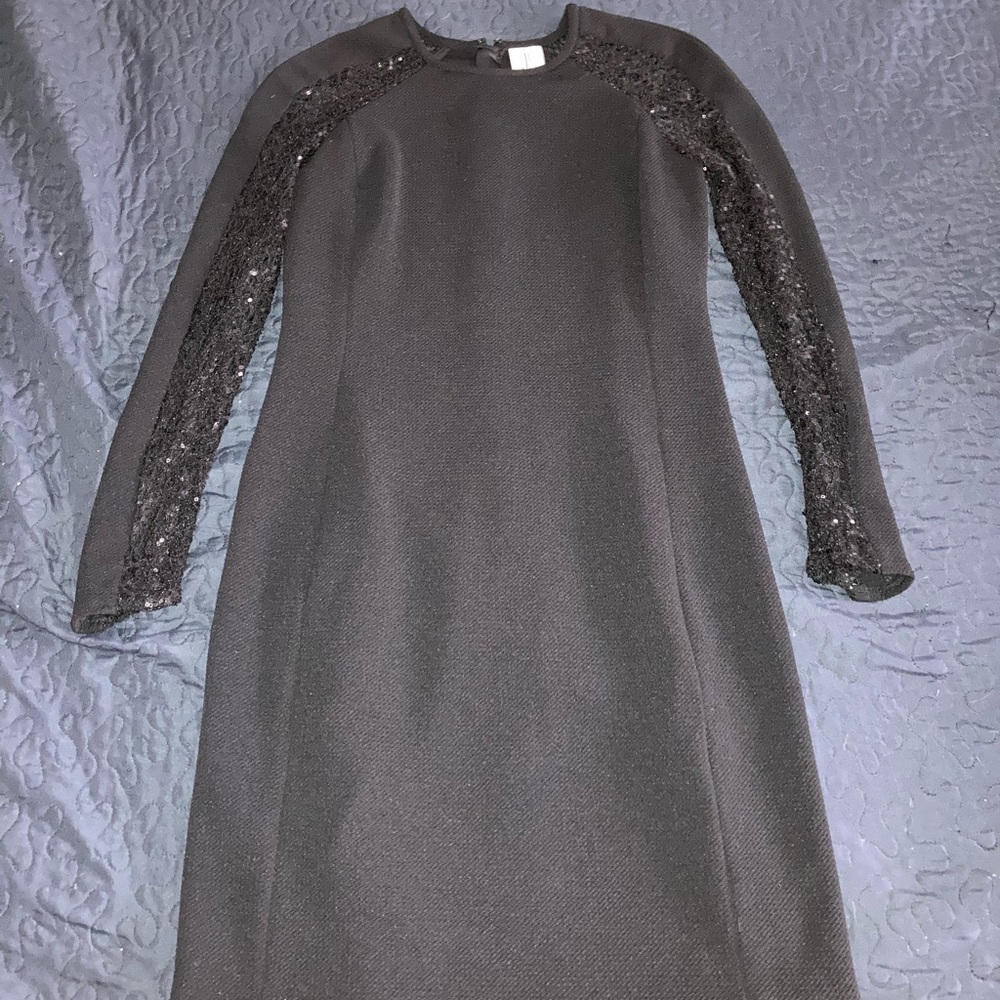 Long sleeve black dress